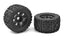 Monster Truck Tires - XL4S - Grabber - Glued on Black Rims