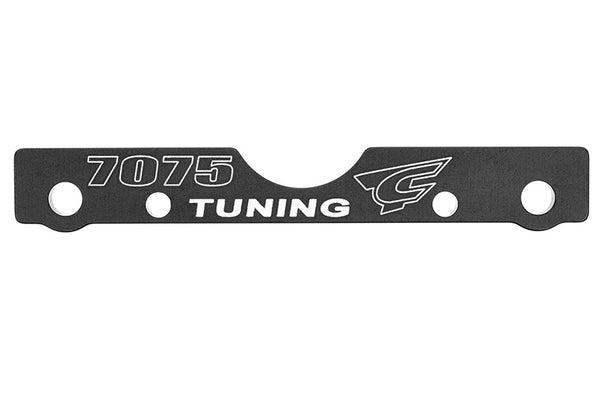 Suspension Arm Mount - FR - Swiss Made 7075 T6 - 3mm - Hard Anodized - Black - Made In Italy