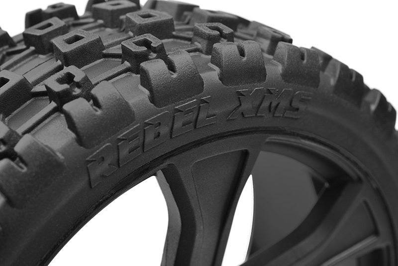 Asuga XLR Off-Road Low Profile Tires Glued on Black 1 pair