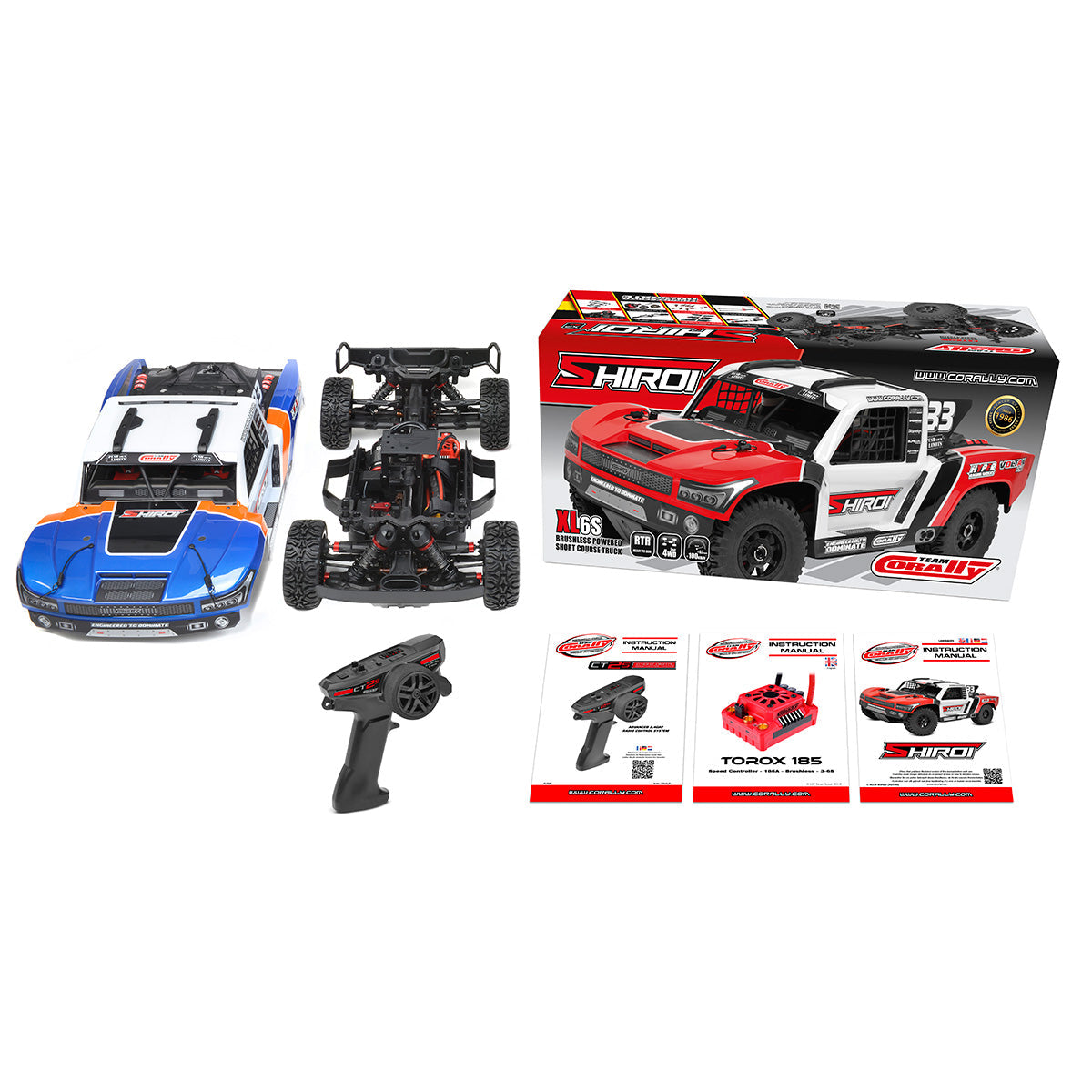 Shiroi XP6 1/8 6S Short Course Truck, RTR Version, Blue