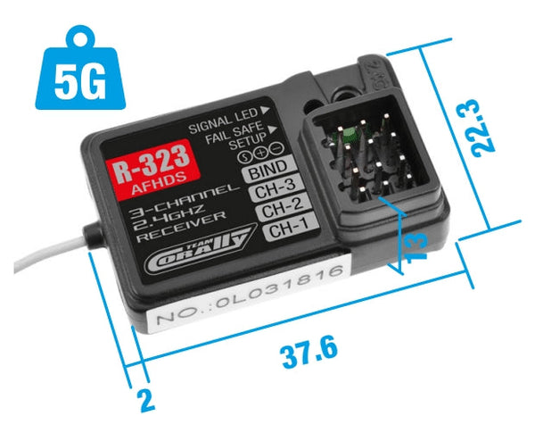 Team Corally - CT2R 2-Channel 2.4GHZ Digital Radio Control System