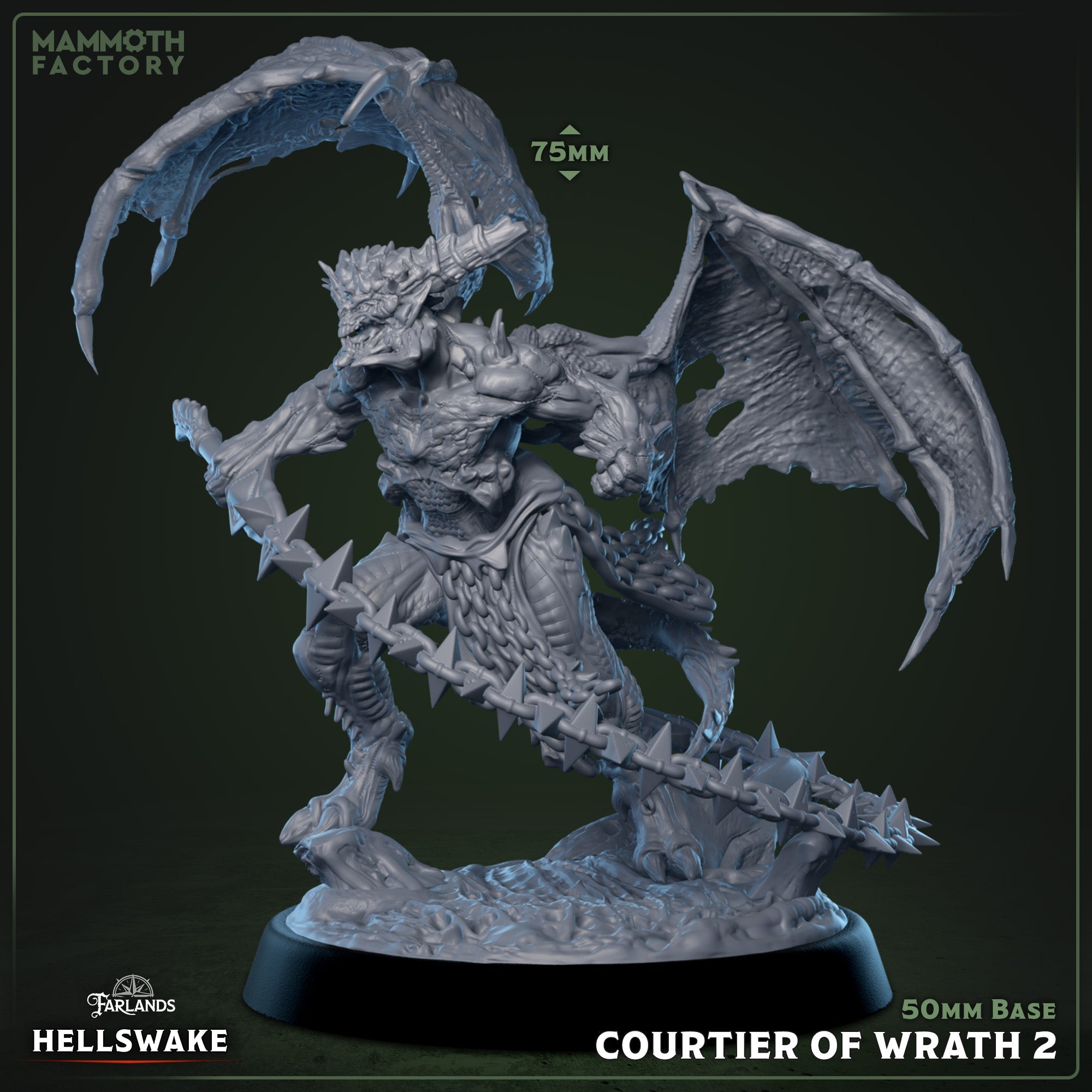 Courtier of Wrath: Sculpt 2 (Winged Chain Demon) Main image