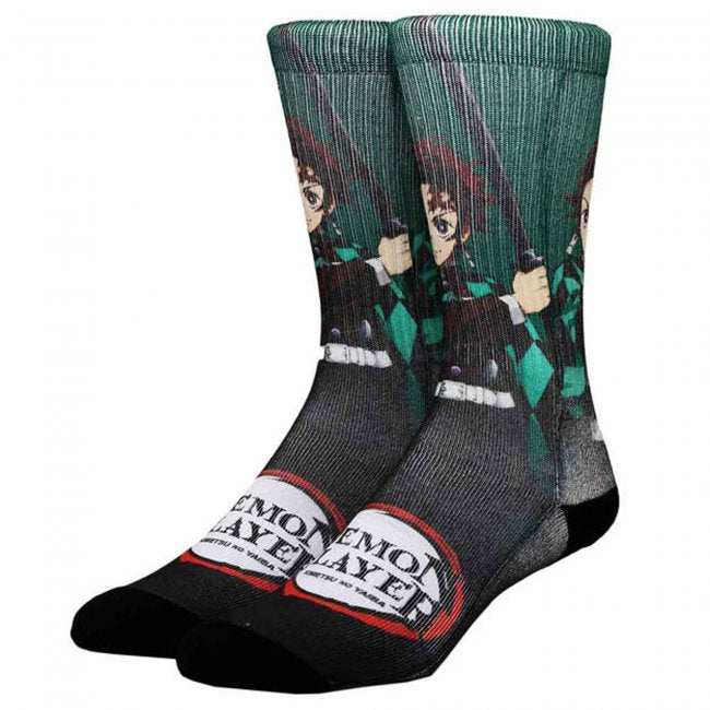 Demon Slayer Tanjiro Sublimated Crew Socks - Collectors World Toys Hover Image