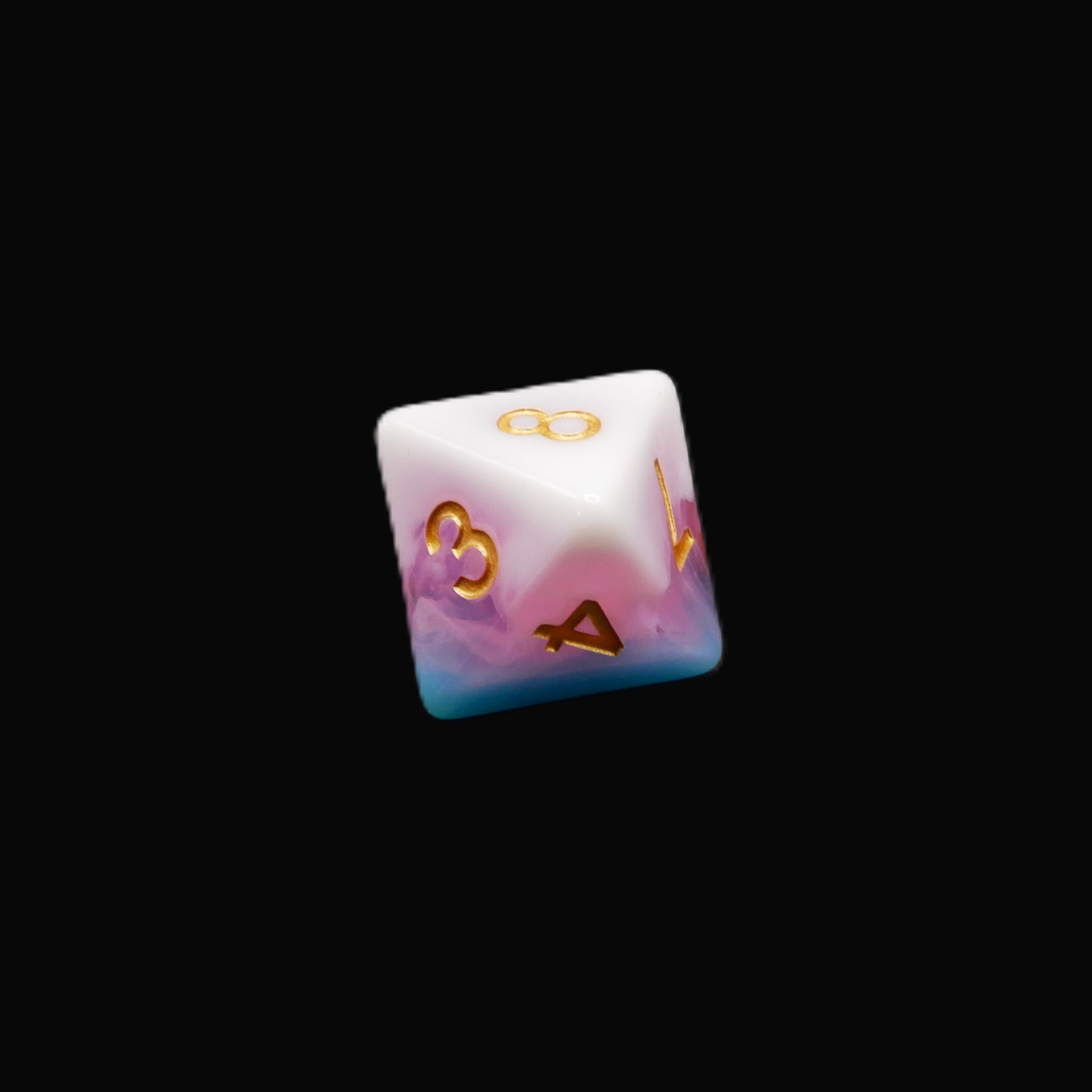 Creamsicle of Doom - 7 Piece DnD Dice Set | Acrylic RPG Gaming Dice - Collectors World Toys