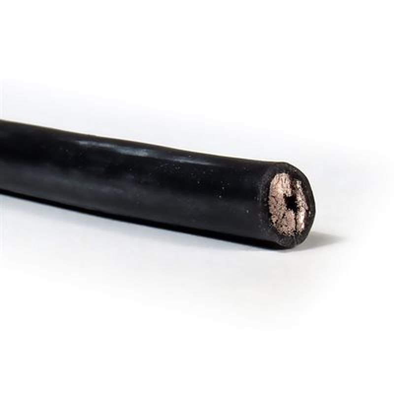 Castle Wire, 6 Gauge, Black, 24"