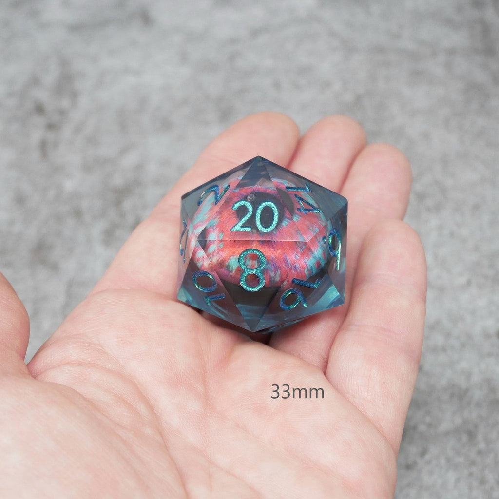 Cthulhu's Eye | Giant D20 Moving Eye DnD Dice | Acrylic RPG Gaming Dice - Collectors World Toys
