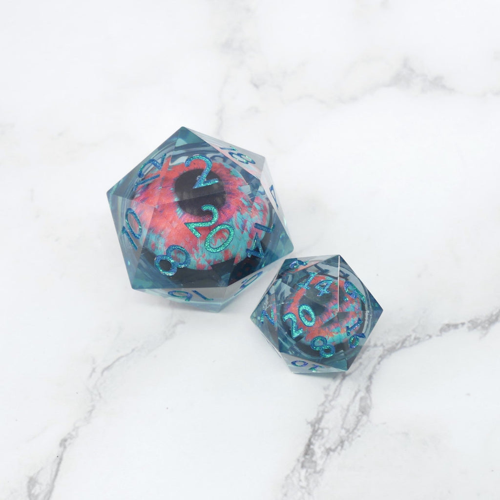 Cthulhu's Eye | Giant D20 Moving Eye DnD Dice | Acrylic RPG Gaming Dice - Collectors World Toys