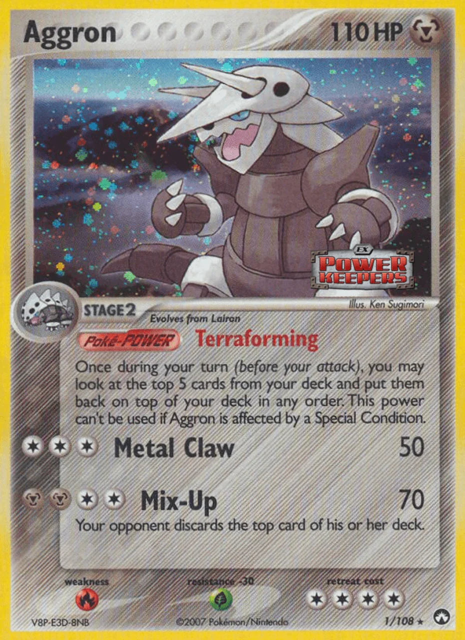 Aggron (1/108) (Stamped) [EX: Power Keepers] Main image
