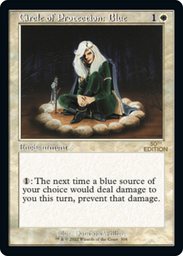 Circle of Protection: Blue (Retro Frame) (30A-308) - 30th Anniversary Edition