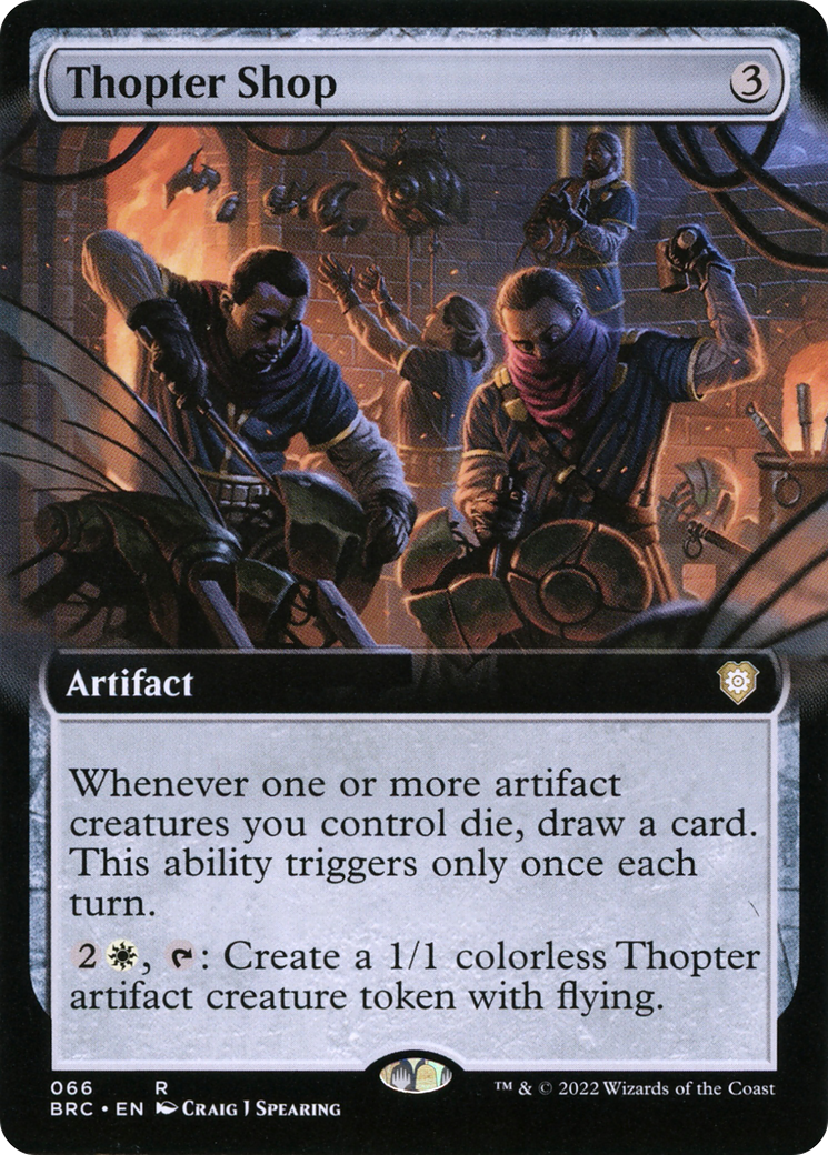 Thopter Shop (BRC-066) - The Brothers' War Commander: (Extended Art)