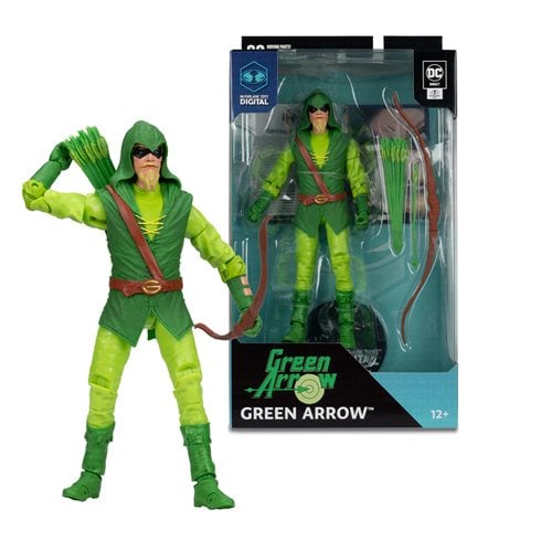 DC Direct 7-Inch Scale Wave 2 Action Figure with McFarlane Toys Digital Collectible - Select Figure(s) Green Arrow Classic