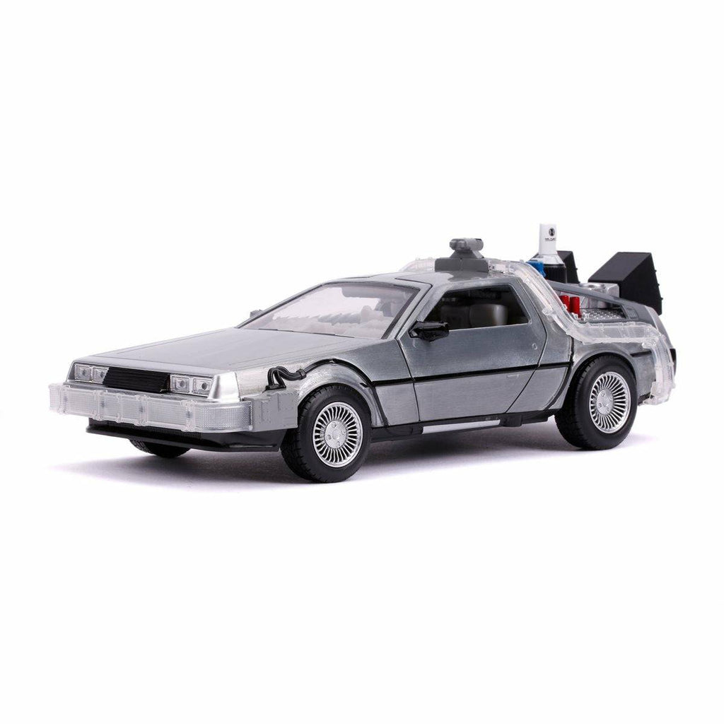 Jada Toys - Back to the Future Part II die-cast 1:24 scale "Hollywood Rides" light-up DeLorean Time Machine