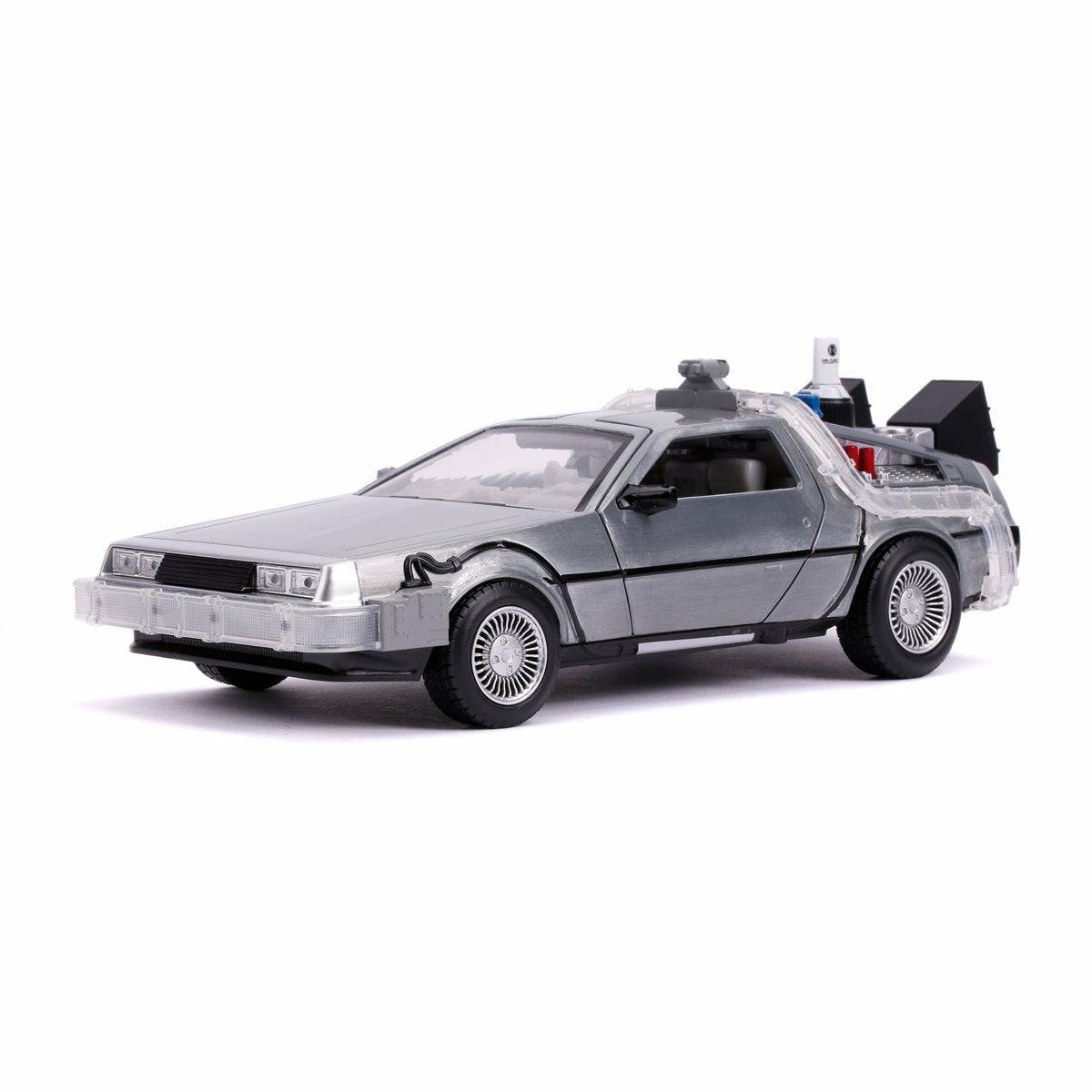 Jada Toys - Back to the Future Part II die-cast 1:24 scale "Hollywood Rides" light-up DeLorean Time Machine