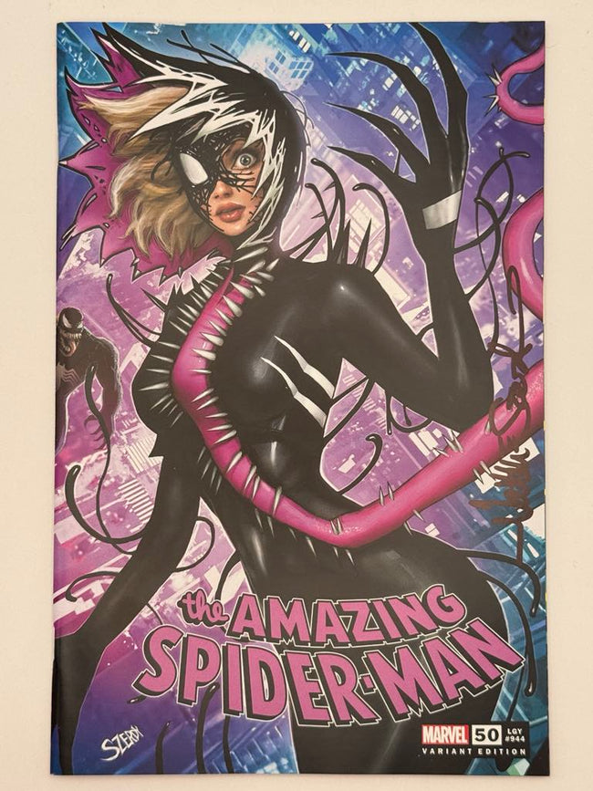 [Signed by Nathan Szerdy] AMAZING SPIDER-MAN #50 UNKNOWN COMICS NATHAN SZERDY EXCLUSIVE VAR - Collectors World Toys Hover Image