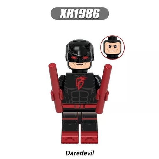 Blind Vigilante in black Custom Minifig - Collectors World Toys Hover Image