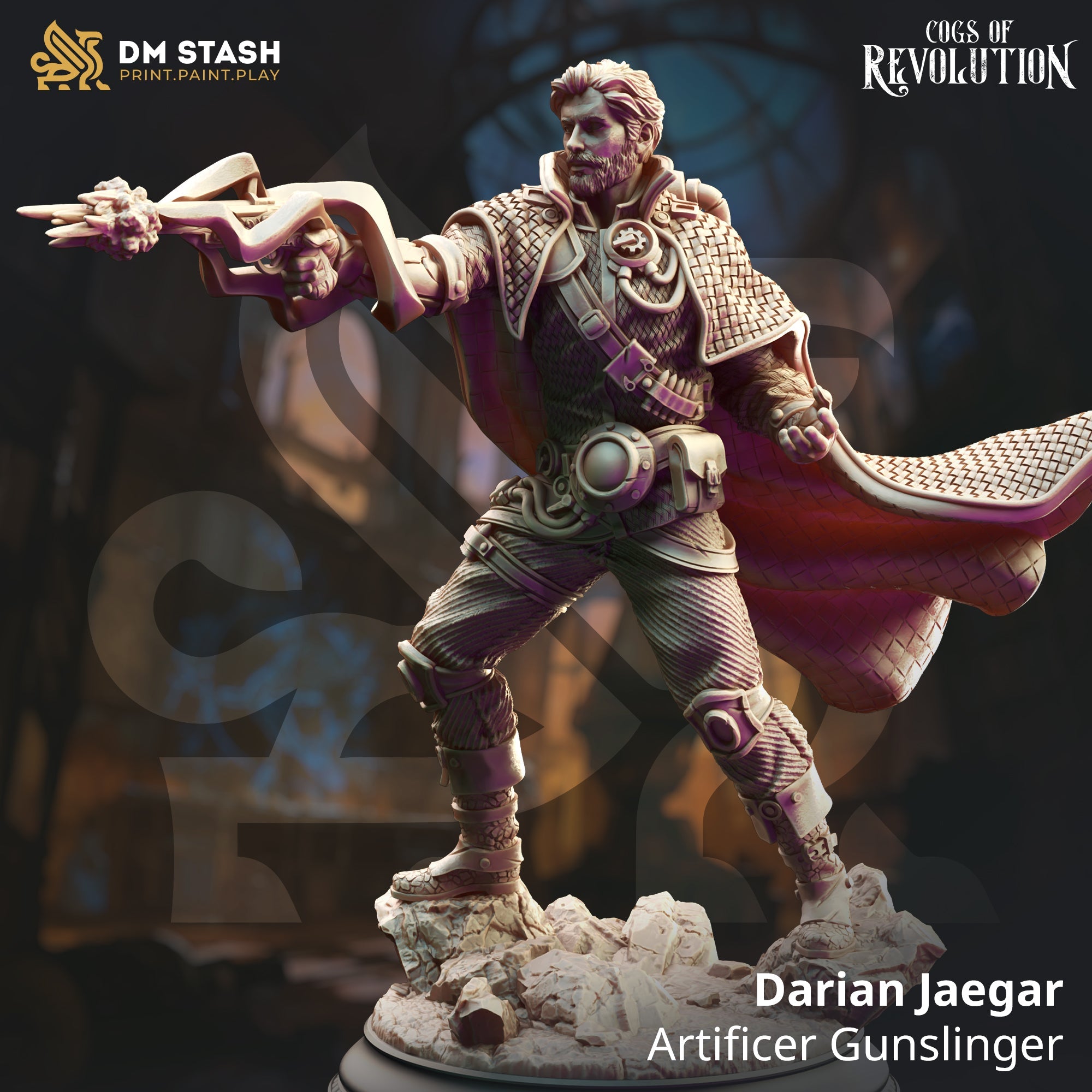 Darian Jaegar, Artificer Gunslinger (Male Human Artificer) Main image