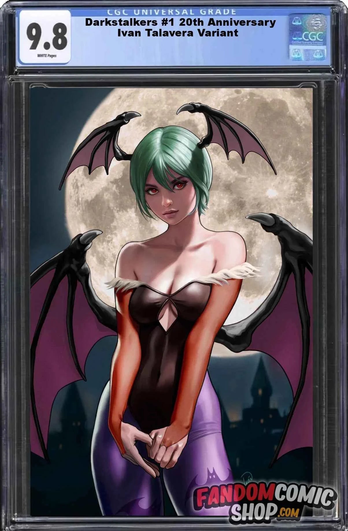 DARKSTALKERS #1 ~ 20TH ANNIVERSARY (IVAN TALAVERA EXCLUSIVE VIRGIN VARIANT A)(2024) ~ CGC Graded 9.8 Main image