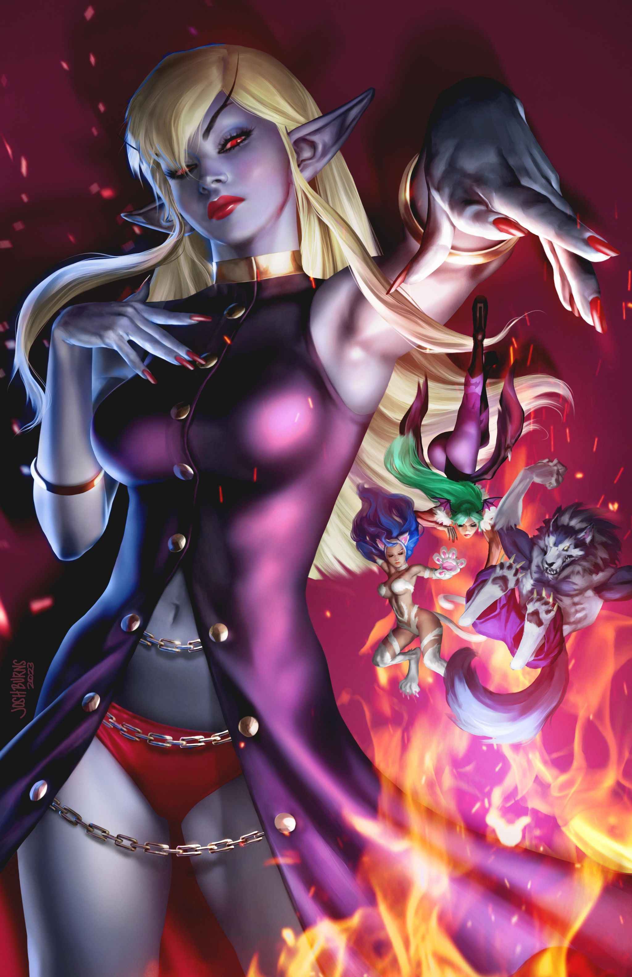 DARKSTALKERS: JEDAH #1 (JOSH BURNS EXCLUSIVE VIRGIN VARIANT)(2024) COMIC BOOK Main image