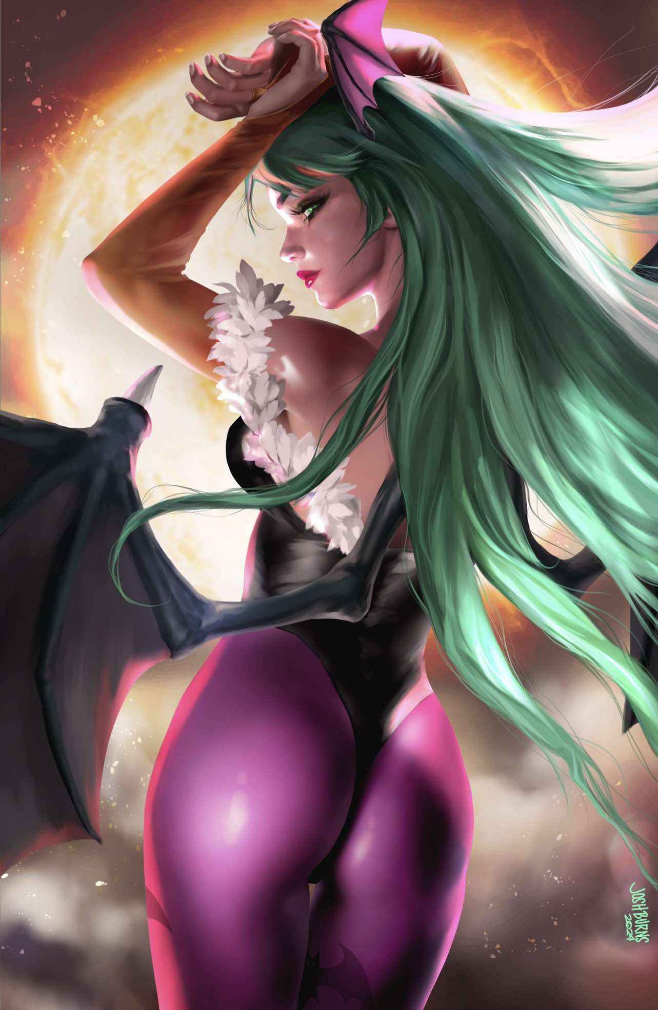 DARKSTALKERS #1 ~ 20TH ANNIVERSARY (JOSH BURNS EXCLUSIVE VIRGIN VARIANT A)(2024) COMIC BOOK Main image