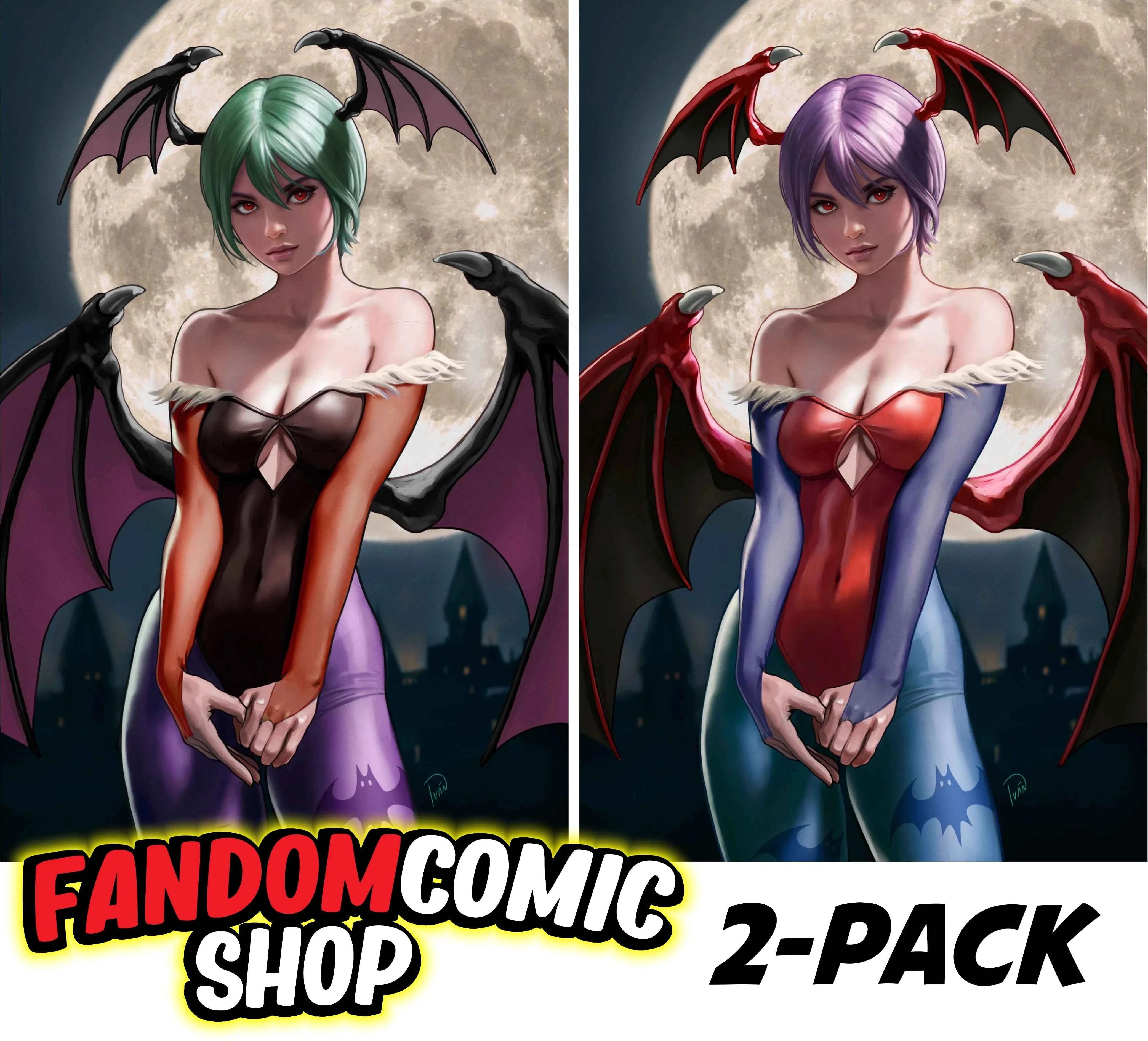 DARKSTALKERS #1 ~ 20TH ANNIVERSARY (IVAN TALAVERA EXCLUSIVE VIRGIN VARIANT A & B SET)(2024) Main image