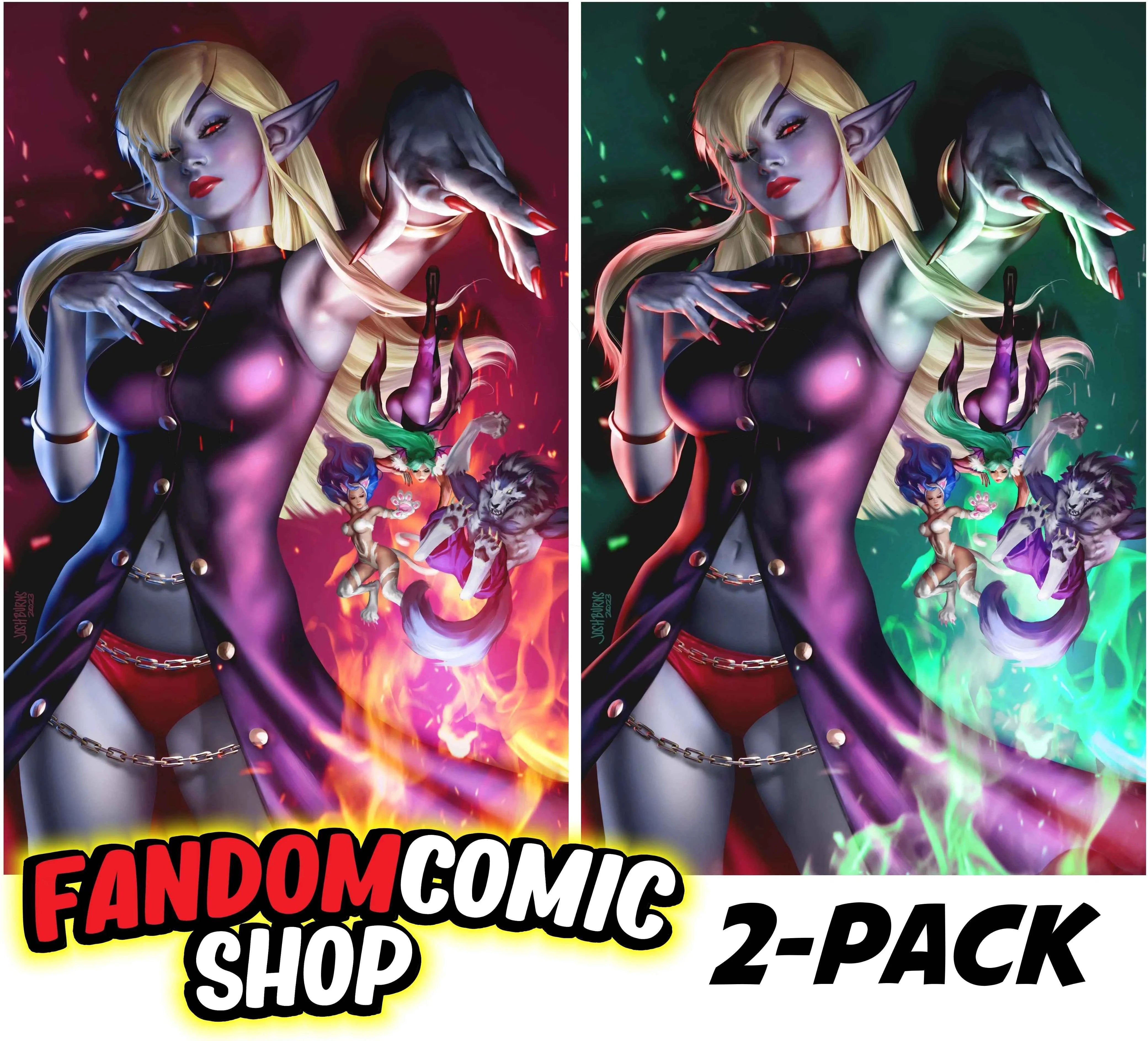 DARKSTALKERS: JEDAH #1 (JOSH BURNS EXCLUSIVE VIRGIN VARIANT A & B SET)(2024) Main image