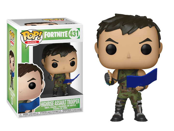 Funko POP 431: Fortnite S1-Highrise Assault Trooper Figure Main image