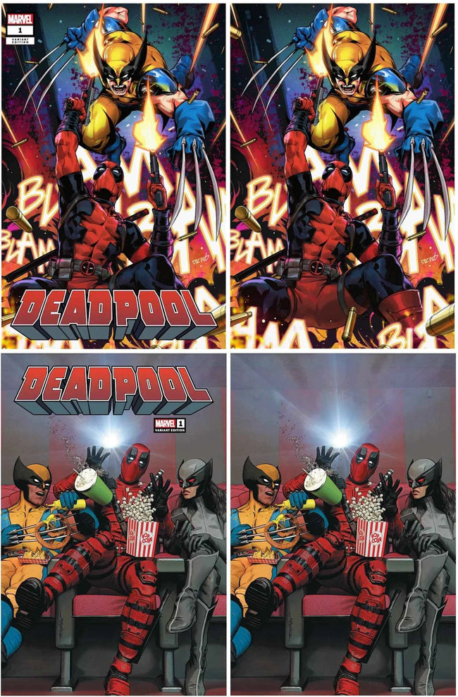 DEADPOOL #1 (DERRICK CHEW & MIKE MAYHEW EXCLUSIVE 4-PACK TRADE/VIRGIN VARIANT SET) Hover Image