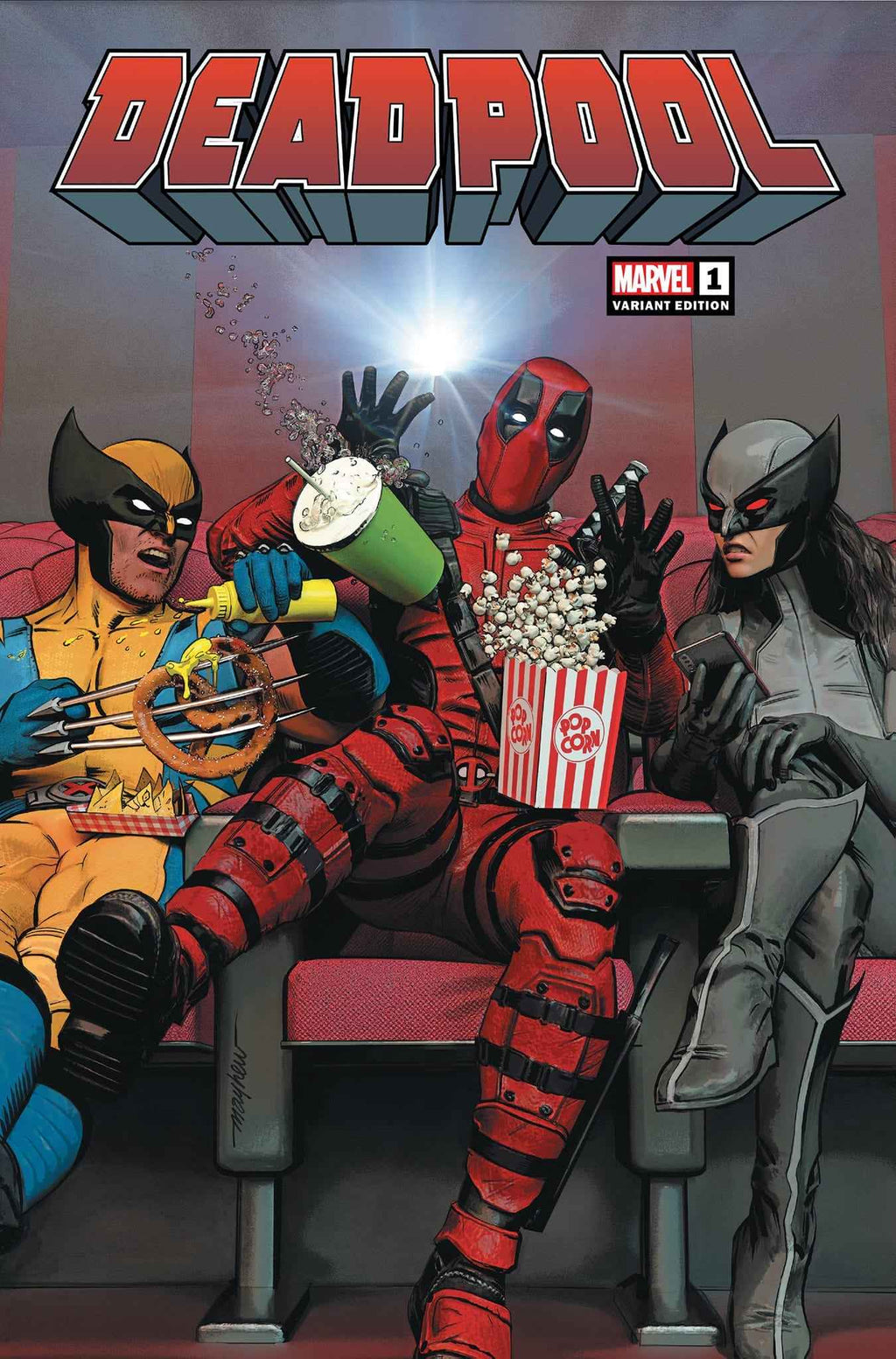 DEADPOOL #1 (MIKE MAYHEW EXCLUSIVE TRADE/VIRGIN VARIANT SET) ~ Marvel