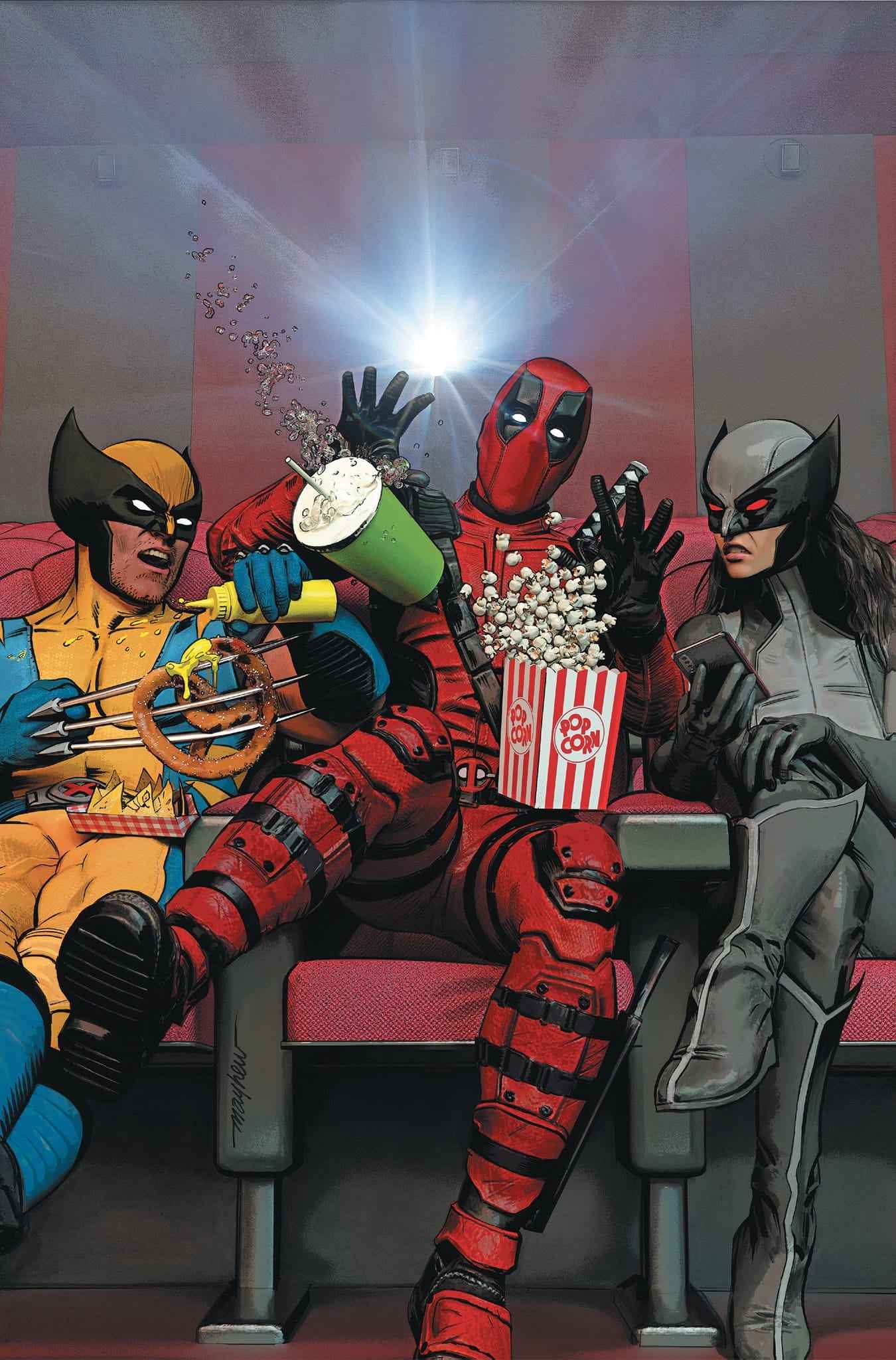 DEADPOOL #1 (MIKE MAYHEW EXCLUSIVE VIRGIN VARIANT) COMIC BOOK ~ Marvel Main image