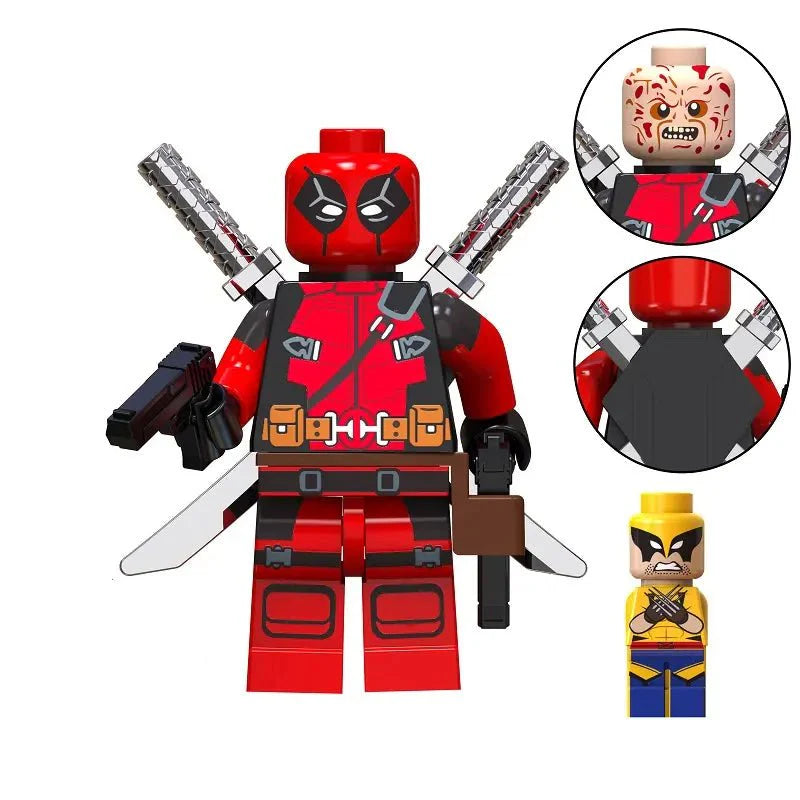 Red Masked Mercenary Custom Minifig Main image