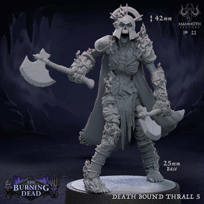 Death Bound Thrall: Sculpt 5 (Skeleton Commander, Regular or On Fire)