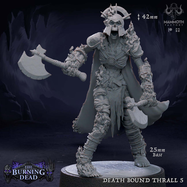 Death Bound Thrall: Sculpt 5 (Skeleton Commander, Regular or On Fire) Main Image