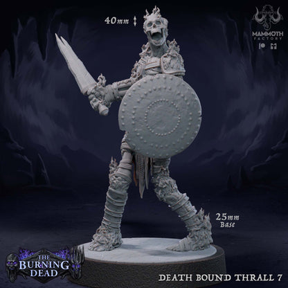 Death Bound Thrall: Sculpt 7 (Skeleton Warrior, Regular or On Fire)
