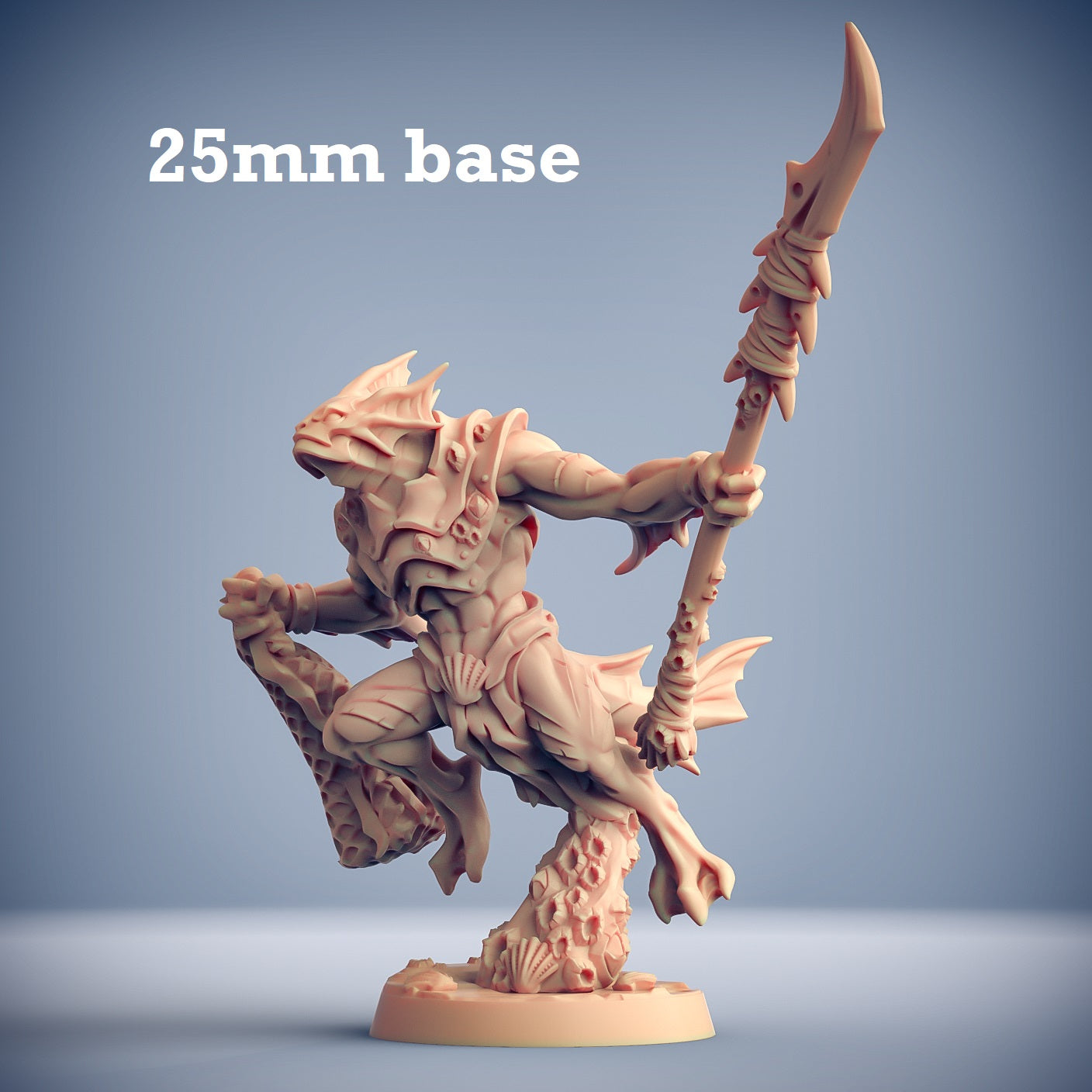 Death-Tide Jurakin: Sculpt A (Male Merfolk Warrior) Main image