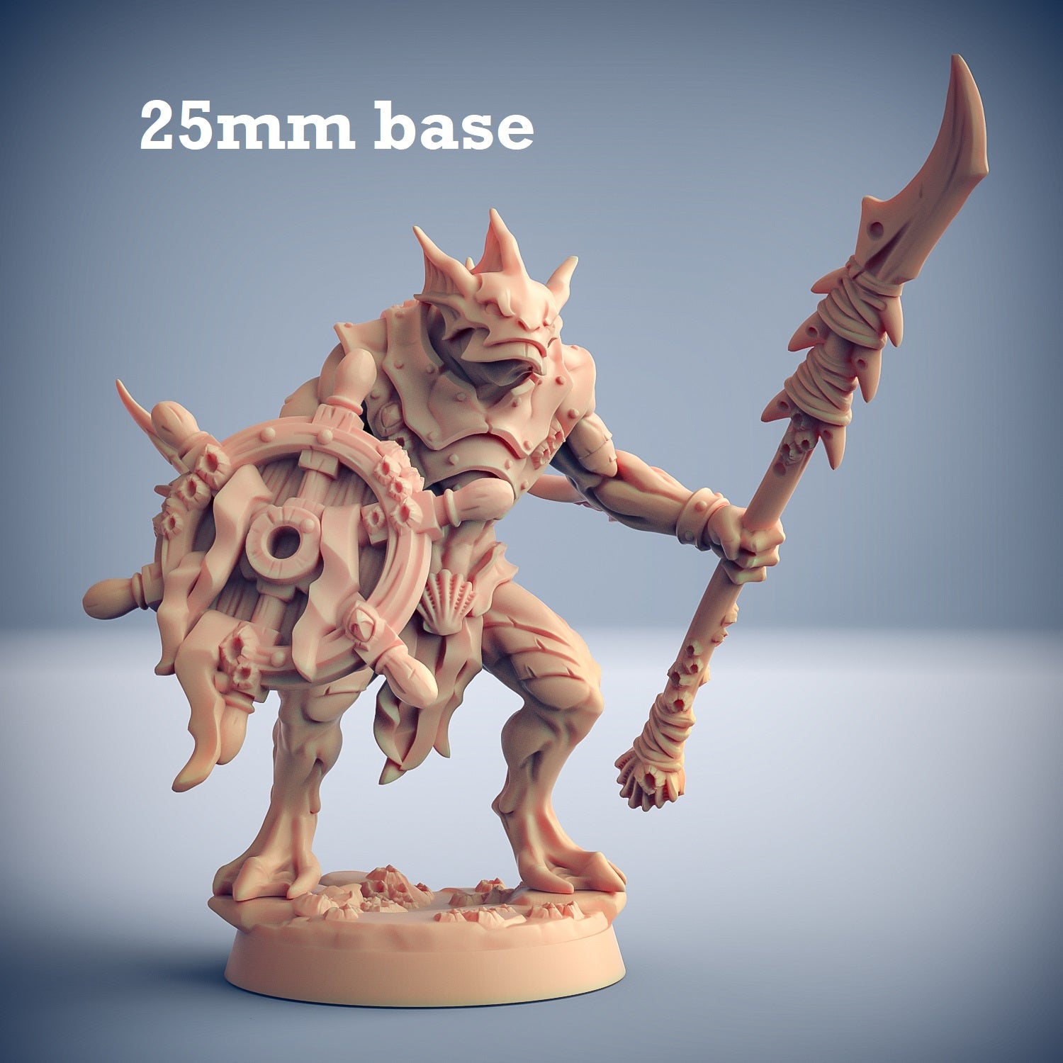 Death-Tide Jurakin: Sculpt B (Male Merfolk Warrior) Main image