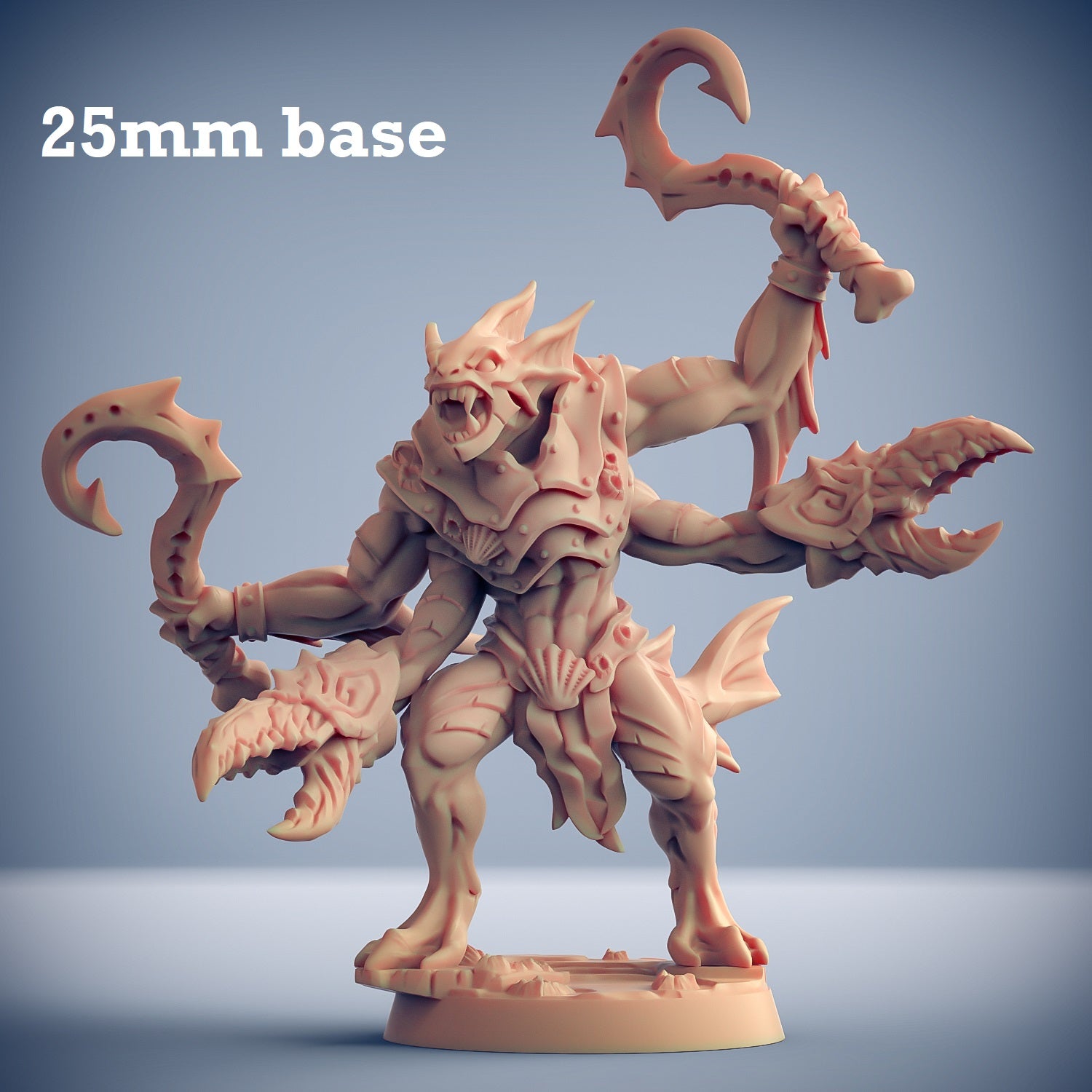 Death-Tide Jurakin: Sculpt C (Male Merfolk Warrior) Main image