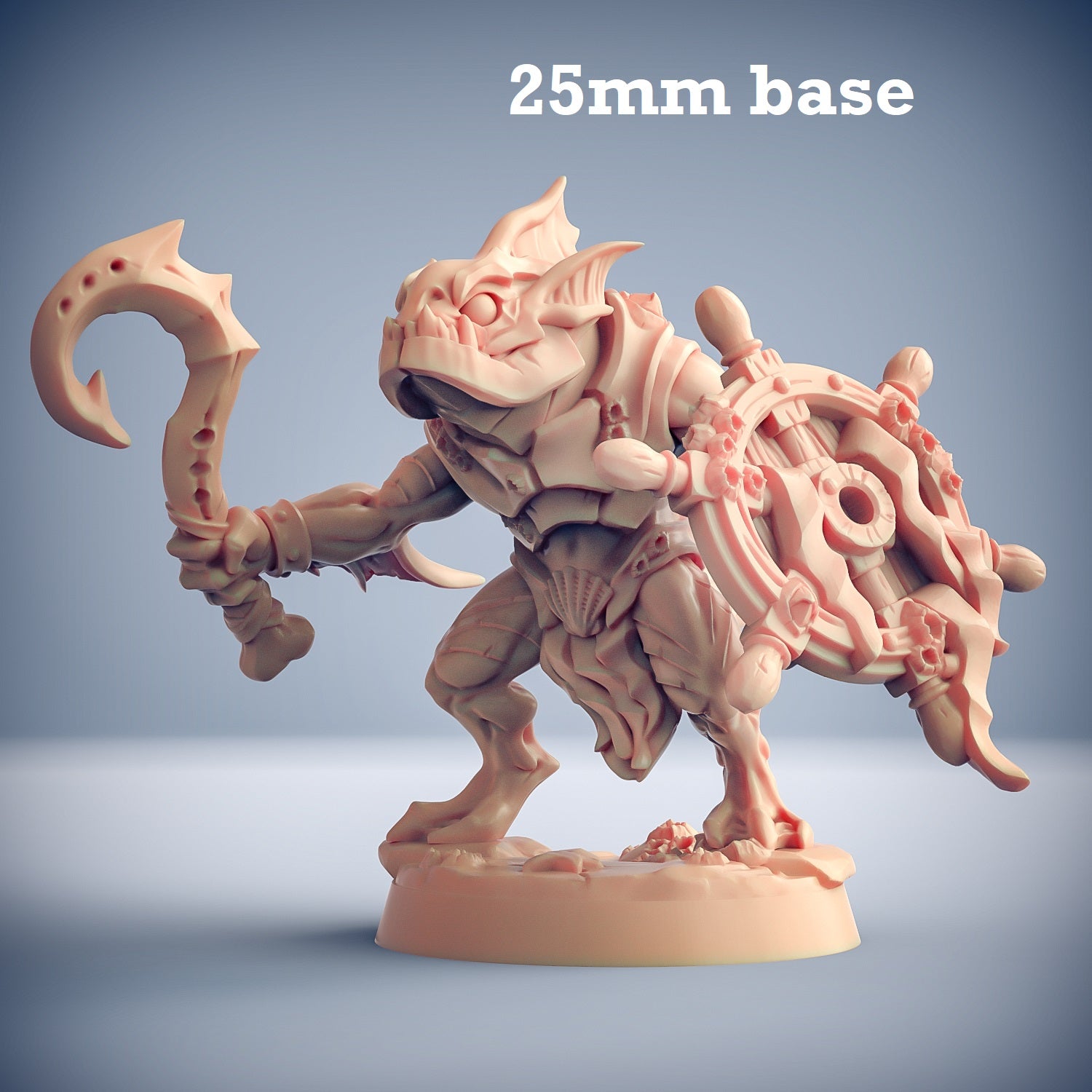 Death-Tide Jurakin: Sculpt D (Male Merfolk Warrior) Main image