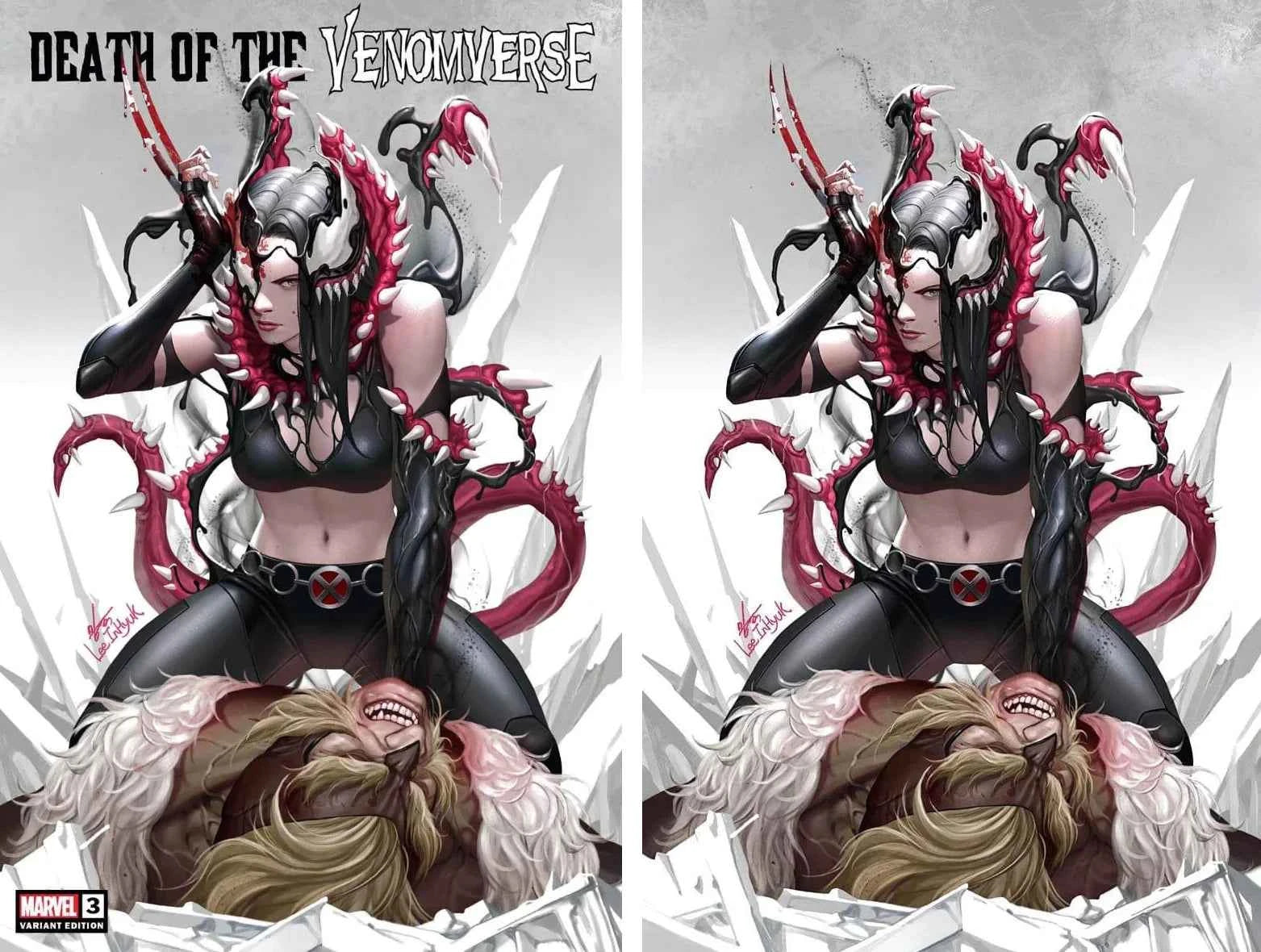 DEATH OF THE VENOMVERSE #3 (INHYUK LEE EXCLUSIVE TRADE/VIRGIN VARIANT SET) Main image