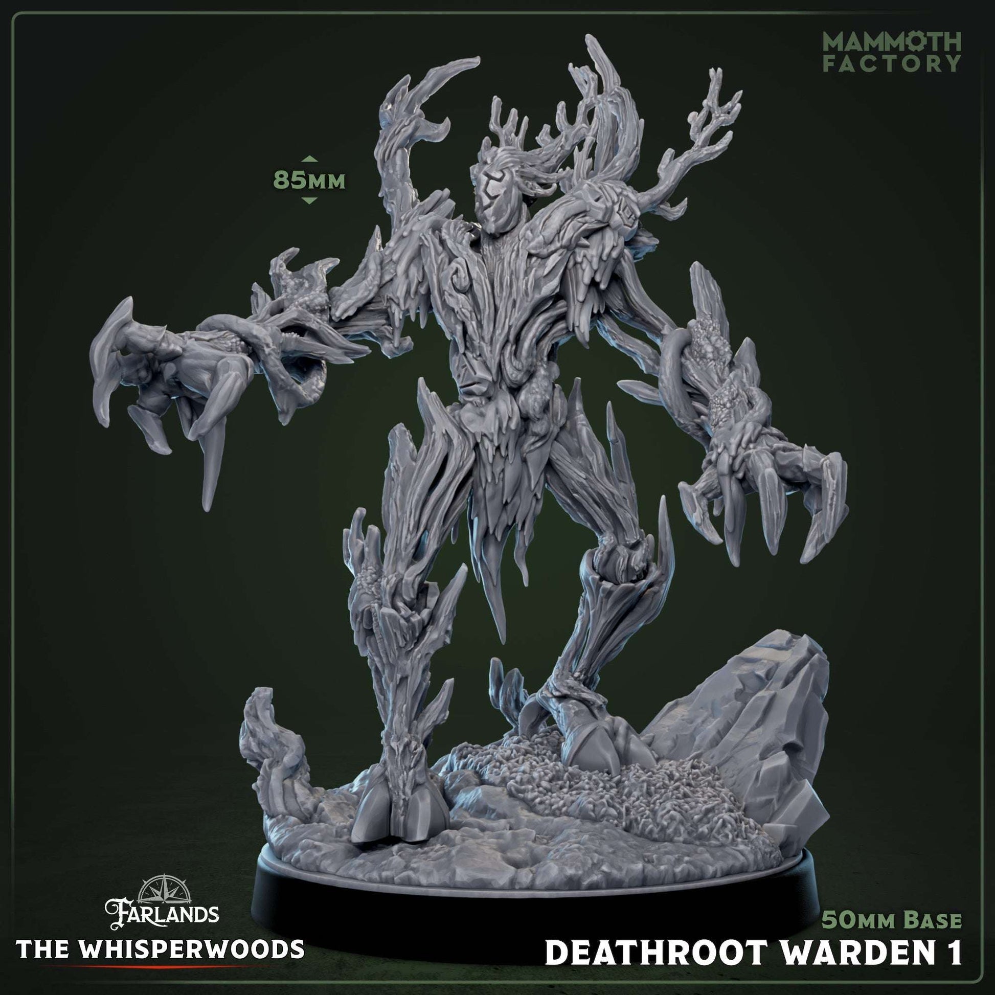 Deathroot Warden: Sculpt 1 (Forest Elemental / Treefolk)