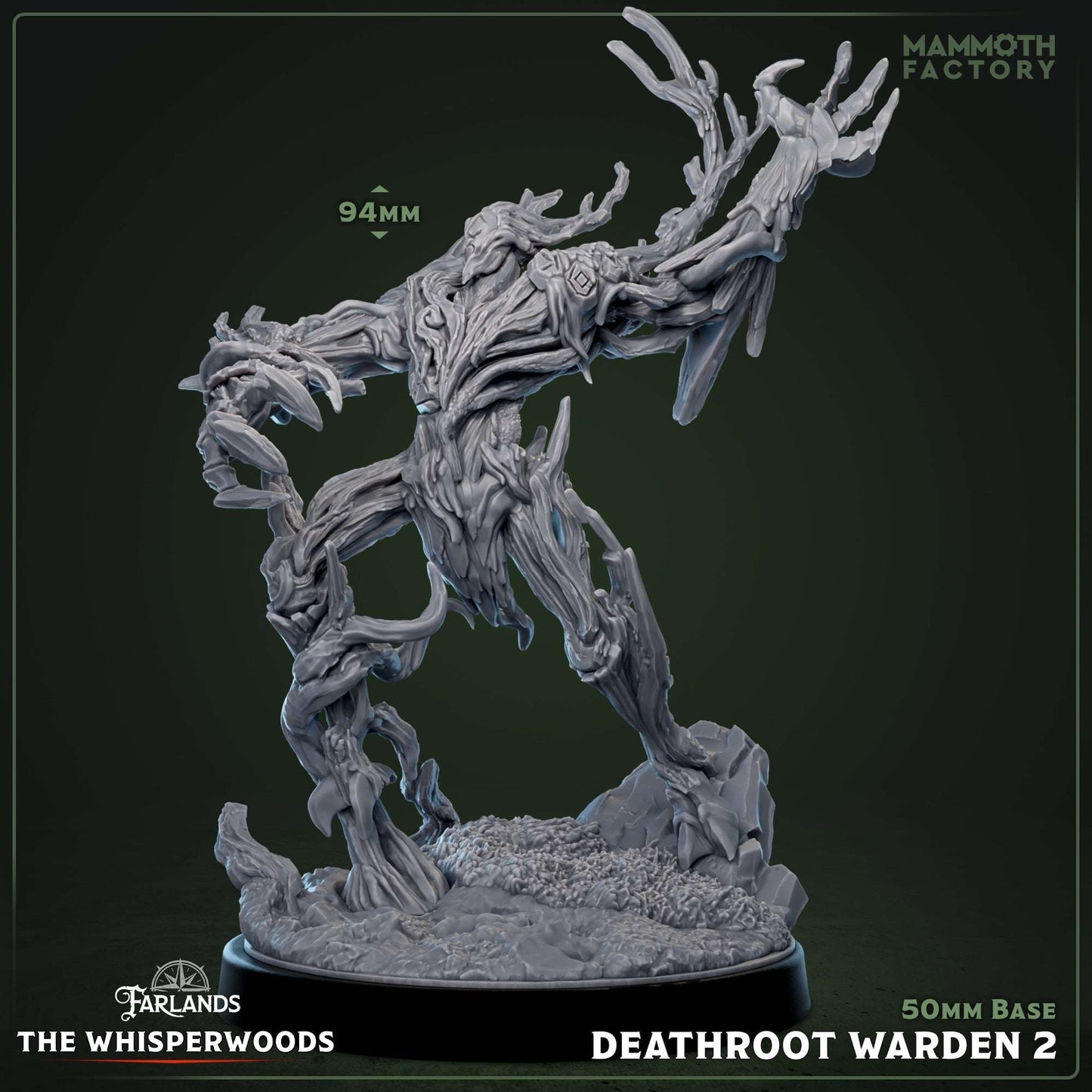 Deathroot Warden: Sculpt 2 (Forest Elemental / Treefolk)