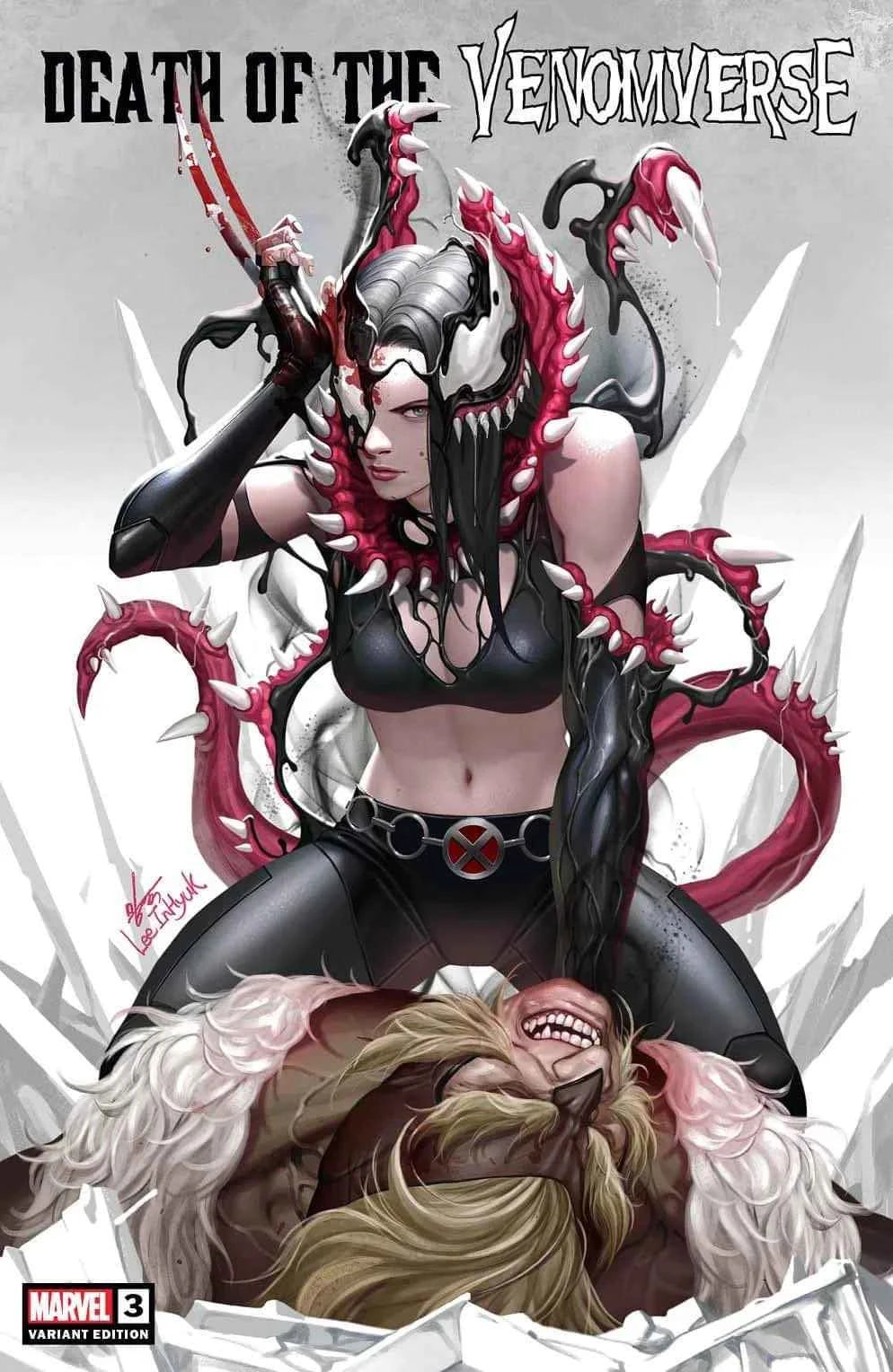 DEATH OF THE VENOMVERSE #3 (INHYUK LEE EXCLUSIVE VARIANT)(2023) COMIC BOOK Main image