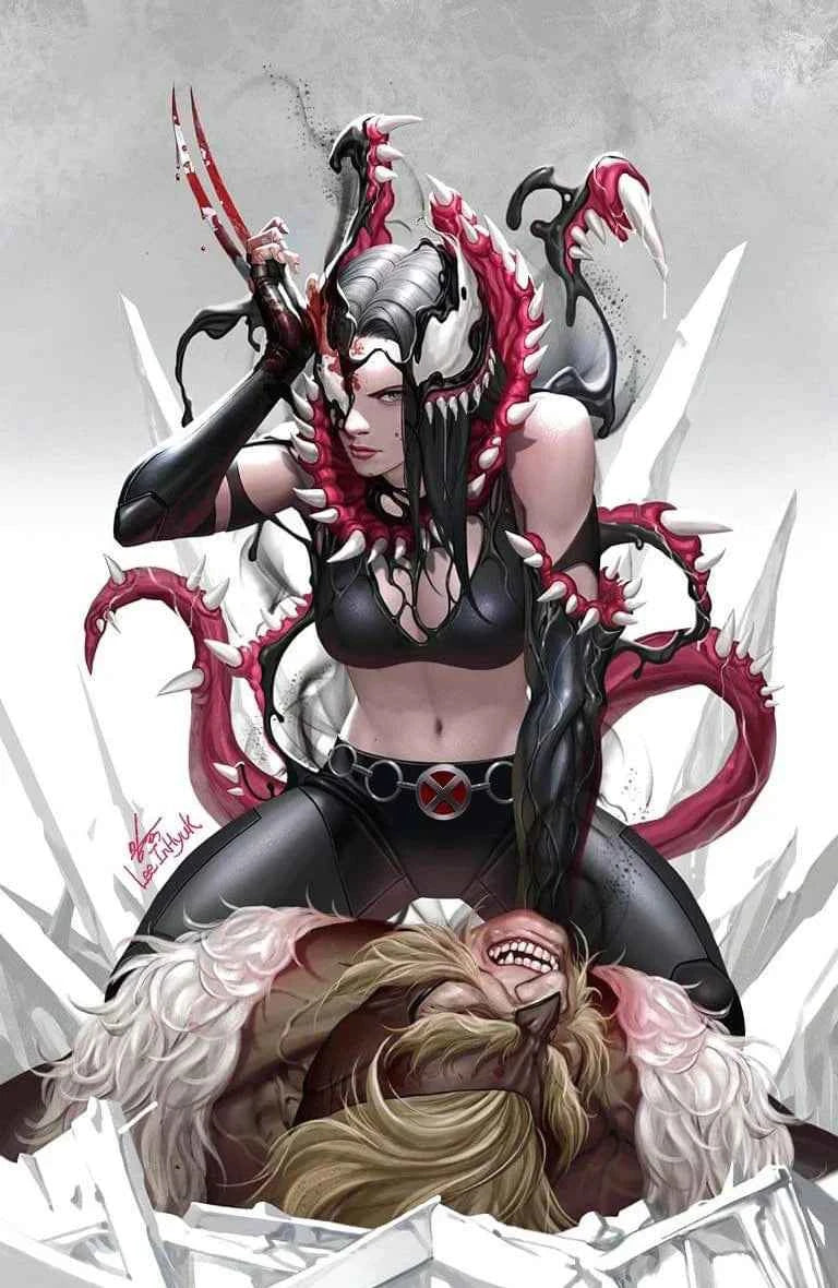 DEATH OF THE VENOMVERSE #3 (INHYUK LEE EXCLUSIVE VIRGIN VARIANT)(2023) COMIC BOOK Main image
