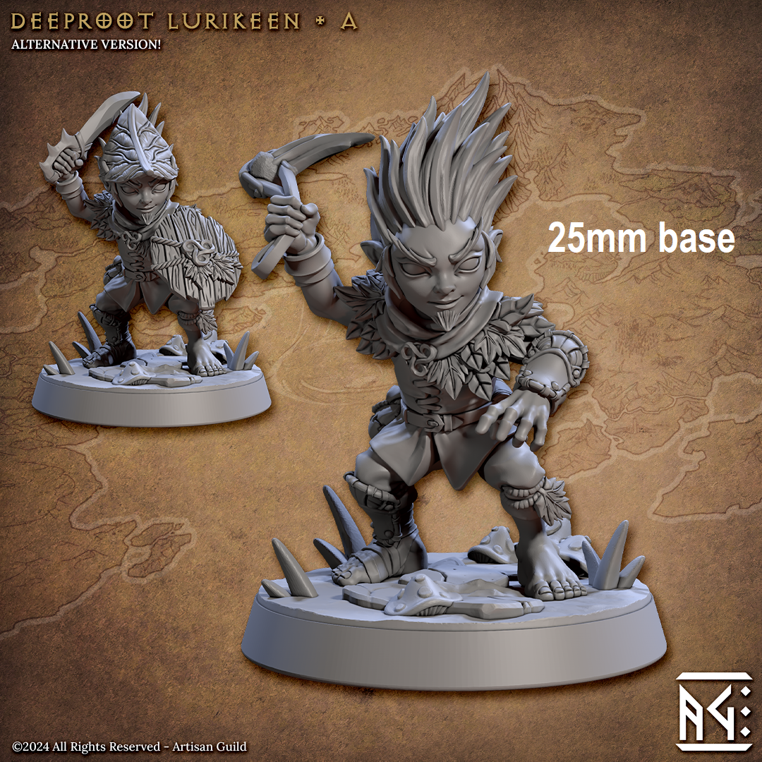 Deeproot Lurikeen Warrior (Base Sculpt A) Main image