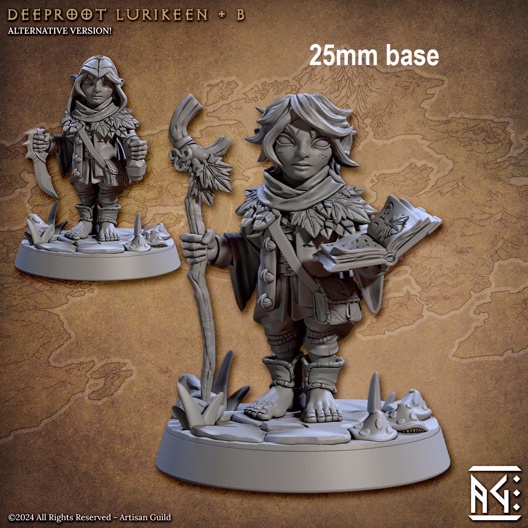 Deeproot Lurikeen Warrior (Base Sculpt B) Main image