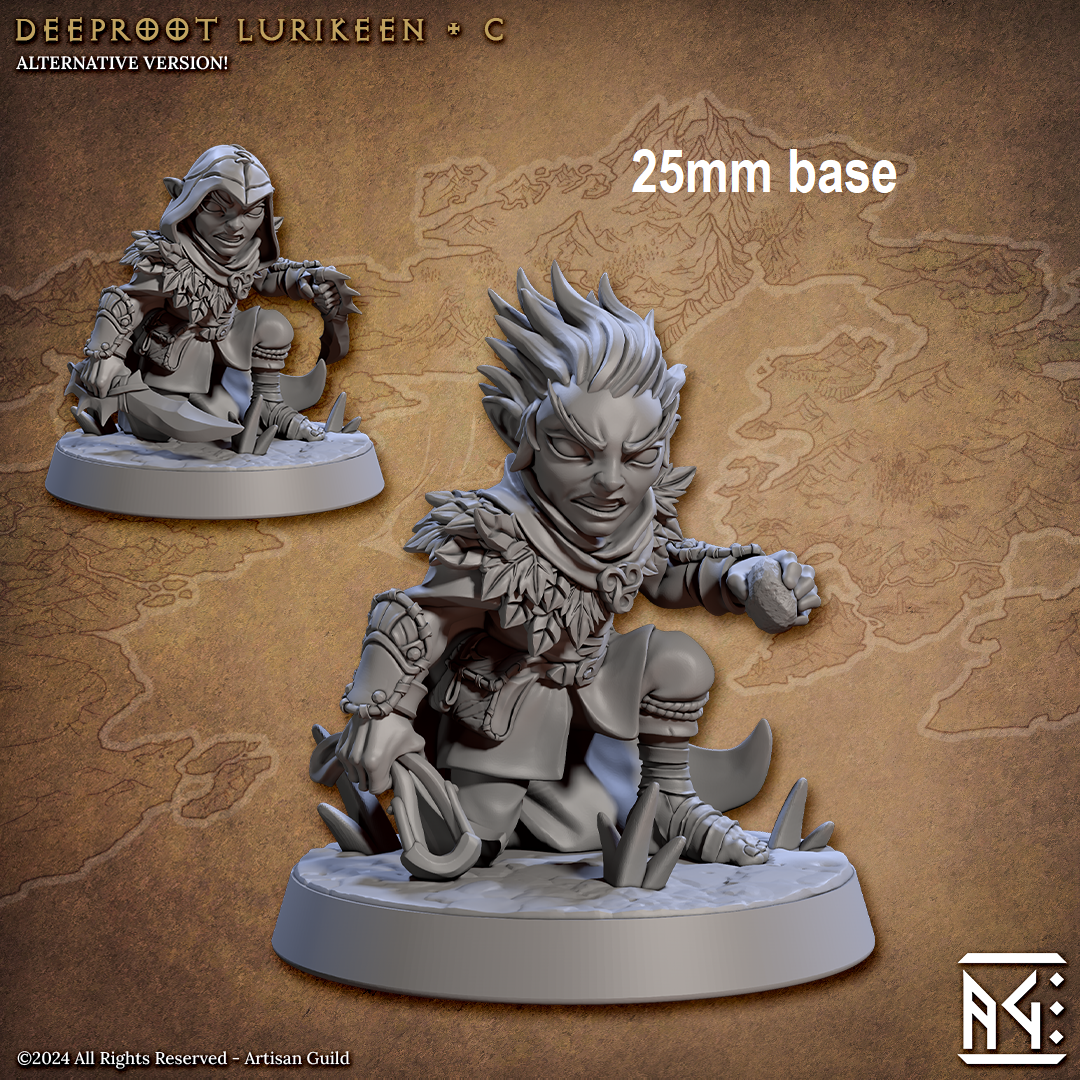 Deeproot Lurikeen Warrior (Base Sculpt C) Main image
