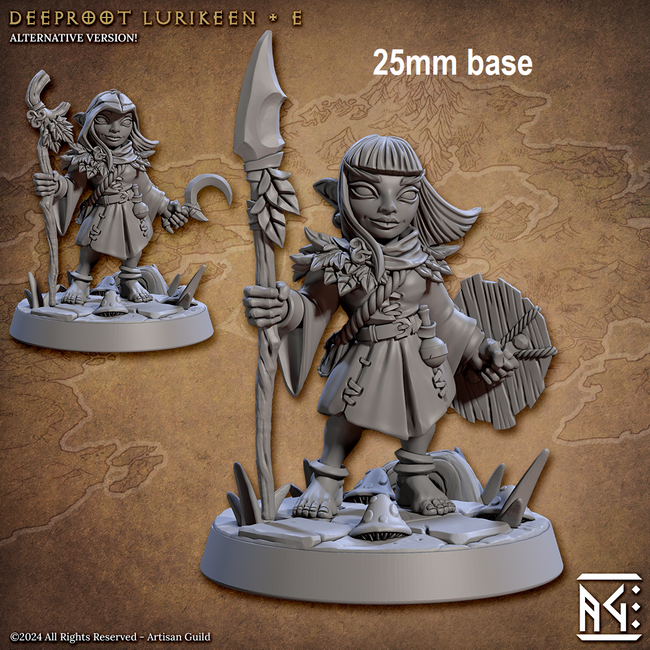 Deeproot Lurikeen Warrior (Base Sculpt E) Hover Image