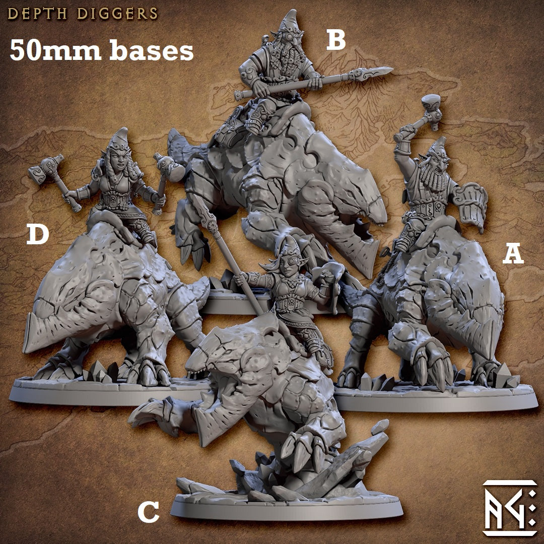 Depth Diggers with Riders (Gnome Cavalry Unit) Main image