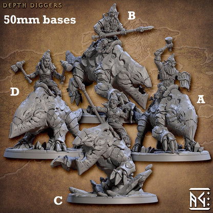 Depth Diggers with Riders (Gnome Cavalry Unit)
