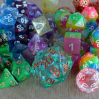 Mystery Stash - 7 Dice Set Bundle + 1 RPG Accessory - Collectors World Toys