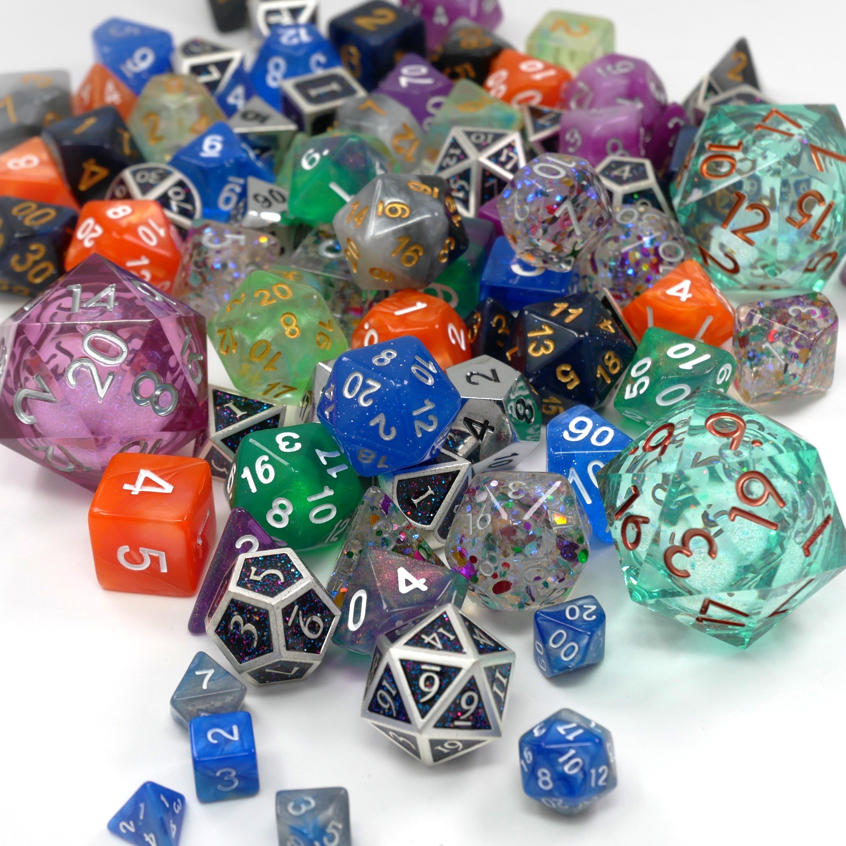 Mystery Hoard - 10 Dice Set Bundle + 1 RPG Accessory - Collectors World Toys